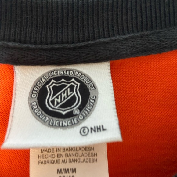 NHL Flyers Orange and Black Long Sleeve Shirt - Picture 2 of 4